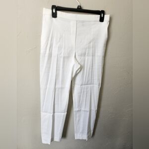 Theory Ivory Linen Pants Size 6